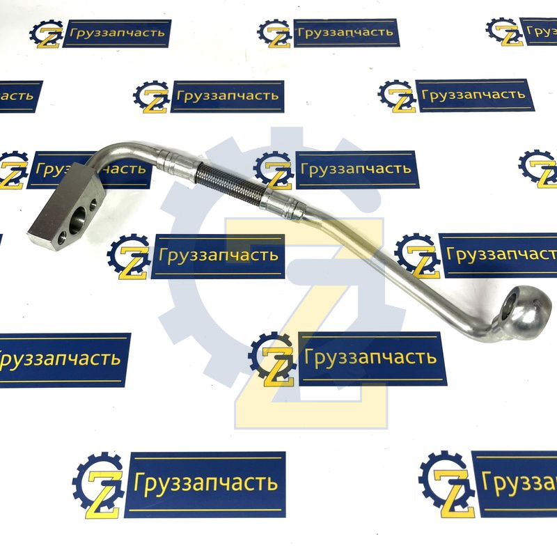 Трубка масляная турбокомпрессора впускная FAW J6 (Оригинал)